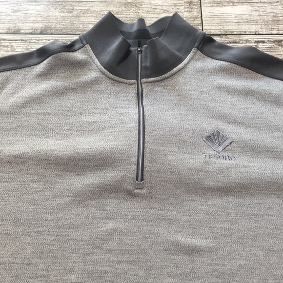 Nike Golf Tour Performance Dri Fit Pullover 1/4 Zip Fleece Men’s XL Gray Tesoro - Picture 7 of 11